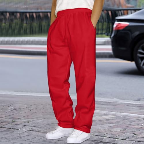 Men's Casual Pants Lightweight Elastic Waist Sweatpants Loose Outdoor Straight Leg Pants Running Workout Yoga Trousers2