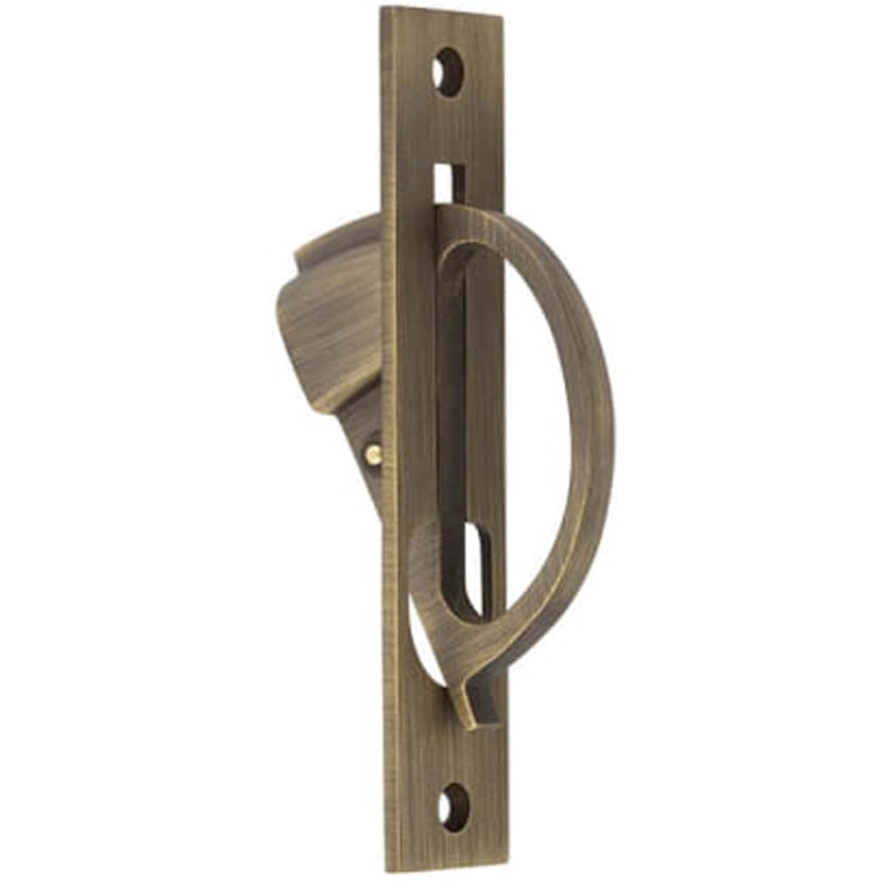 Loops Antique Brass Sliding Door Edge Pull for Modern Homes - Door Handle
