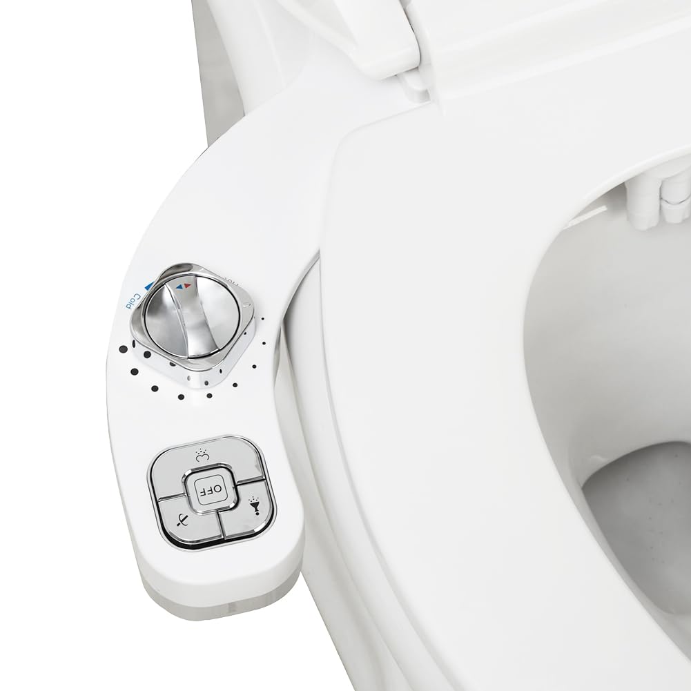 Samodra Ultra Slanke Bidet Bevestiging Voor Wc-Bril-Dubbele Mondstuk, Verstelbare Waterdruk, Niet-Elektrische Assproeier  13