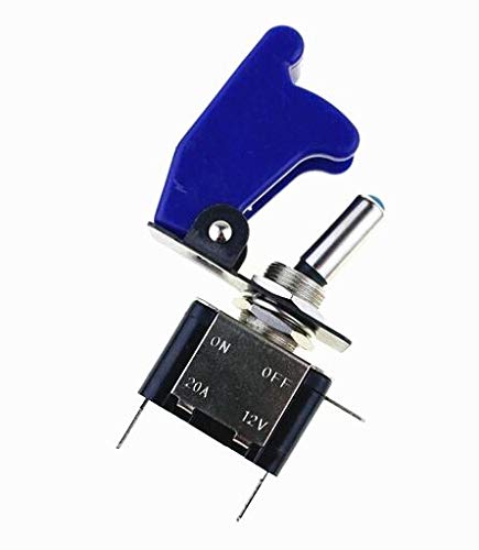 Amazon.com: 12V 20A ON/OFF Miniature Rocker Toggle Switch & Red Cover ...