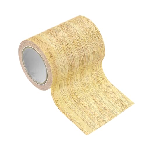 Image of PATIKIL Wood Grain Tape 3.1 inch x 15 Ft, Self-Adhesive Wood Texture Repair Tape Realistic Wood Effect Contact Paper Patch for Furniture Cabinets Floor Walls Home Decoration, Yellow Oak