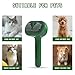 Cat/Dog Deshedding Brush with Water Spray and Steamer - Grooming Tool for Shedding Hair Removal (Christmas Green)