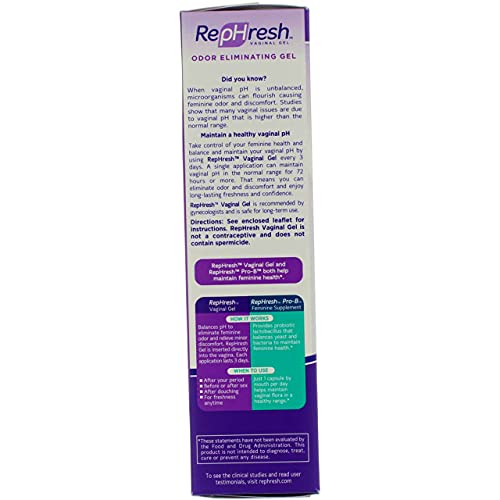 Rephresh Vaginal Gel, 0.07 Oz Each, 4 Count (Pack Of 3) #TOP3