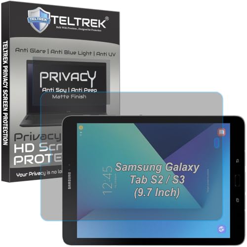 Image of Privacy Matte Anti Peep Screen Guard Compatible With Samsung Galaxy Tab S2 / S3 9.7 inch Inch Tablet (SMT820 /SMT825 /SMT810 /SMT813 /SMT815 /SMT819) Screenguard Not a Tempered Glass Screen Protector