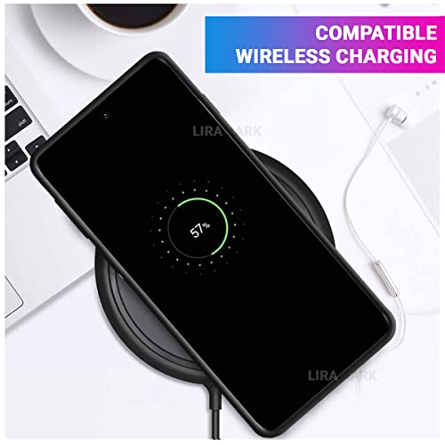 Image of LIRAMARK Liquid Silicone Soft Back Cover Case for Samsung Galaxy Note 10 Plus /Note 10+ (Black)