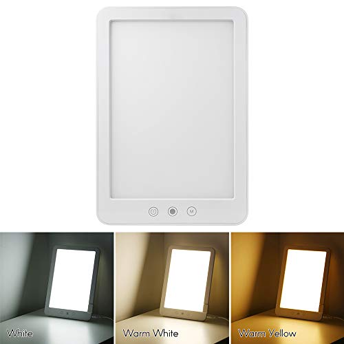 Bedler DC 12V Therapielampe Berührungssteuerung Stufenloses Dimmen 3 helle Farben Einstellbar für Wohnzimmer Schlafzimmer Arbeitszimmer DC 12V Therapielampe