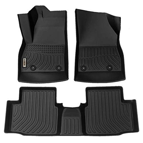orealtrend Car Mats Replacement for Floor Liners Chevrolet Chevy Cruze 2016-2019 (NOT for 2016 LT Limited) Heavy Duty All Weather Guard Black Front Rear Car Carpet-Custom Fit-Tough/Durable/Odorless