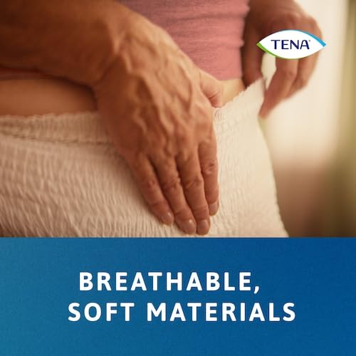 Image of TENA Normal Unisex Adult Diaper Pants Style, Small Size (S) | 15 Units x 2 | 30 Units | Waist 65-85cms | 26-34 inch | 3X Protection | World's Leading Incontinence Brand | For Heavy Urine Leaks