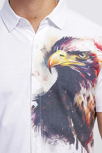 Image of BULLMER Trendy Regular Fit Printed Causal Shirt for Men - Pack of 1