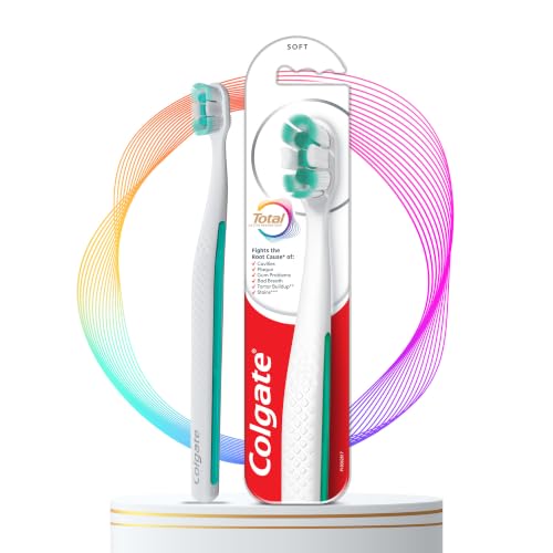 Image of Colgate Total Foaming Cleaning Toothbrush | Fights the root cause of Cavities, Plaque, Gum Problems, Stains, Tartar