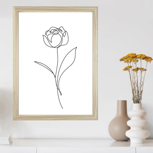 Nutabevr Hecho de Madera Marco de Fotos Grandes, Marcos de fotos A3 con vidrio plexiglás, para el hogar, la oficina, decoración, regalar, para Fotografías de Boda, Certificados universitarios