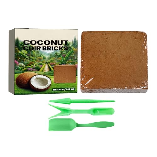 Briques de Plantation - Paillis comprimé en Fibre Naturelle - Blocs pour terreau et Briques végétales - pour Fleurs, orchidées, en Pot - Intérieur et extérieur - Jardin - Chemin - Ferme