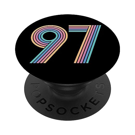 Número 97, noventa y siete aniversario hombres mujeres 97 cumpleaños PopSockets PopGrip Intercambiable
