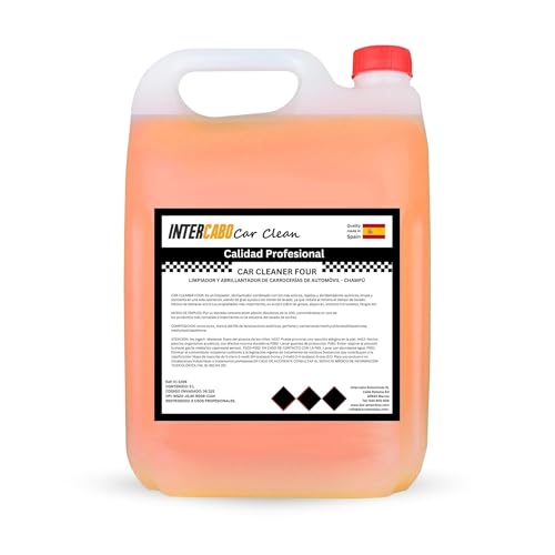Champú espumante para automóviles y camiones – limpieza exterior con efecto brillo y protección – fórmula profesional concentrada – garrafa de 5 litros – lavado vehículos, detailing, flotas