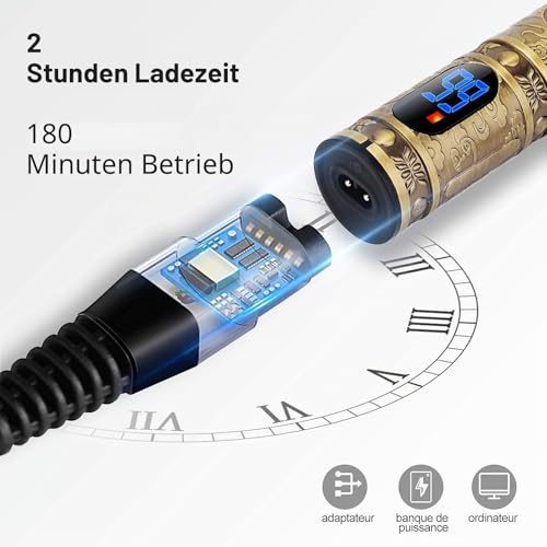 YiLFo Haarschneidemaschine Profi Barttrimmer Herren, Barber Rasierer Herren Elektrisch...