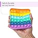 Mr. Pen- Pop Fidget Sensory Toys, 2 Pack, Circle & Square Shapes, Sensory Stress Relief Squeeze Toys for Kids & Adults, Silicone Bubble Popping Game for Anxiety, Fun