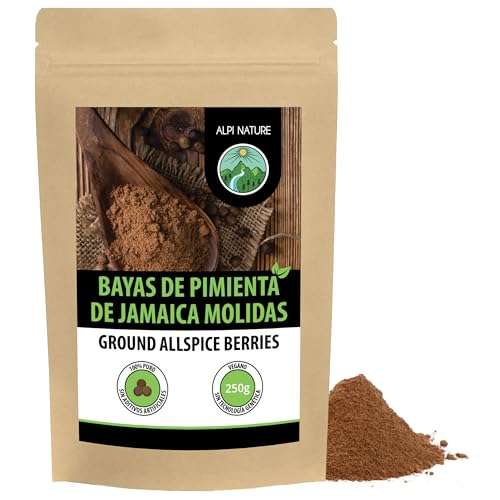Alpi Nature Pimenta da Jamaica moída 250 g, pimenta da Jamaica em pó para cozinhar e assar
