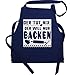 Kochschürze lustig - Der tut nix der will nur backen - 60 x 87 cm (B x H) - Navy Blau - schürze backen - PW102 - Schürze und Küchenschürze für Männer und Damen