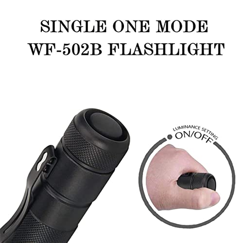 Ultrafire Wf-502B Tactical Flashlight With Holster, Single Mode 1000 Lumens Led Flashlight With Duty Belt Holster, Bright Small Edc Flashlight With Torch Case Holder Pouch (Battery Not Included) #TOP2