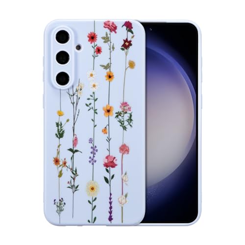 Coque Samsung S23 FE jolie coque fleurie silicone souple pour fille