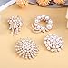4pcs Brooches and Pins for Women, Flower Brooch, Crystal Pearl Brooch, for Women Fashion