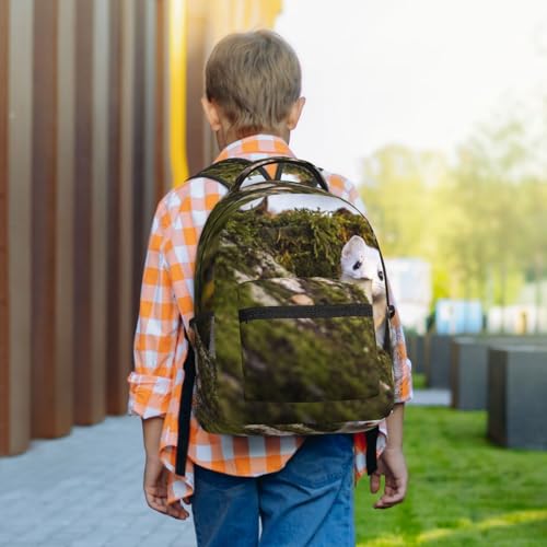 Sac à dos filles belette mignon pour l'école et sorties - 7
