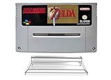 Lot de 3 pièces neuves. Link-e : 3 X Support en Plastique Transparent Compatible avec Cartouche de Jeu sur Console Super Nintendo SNES