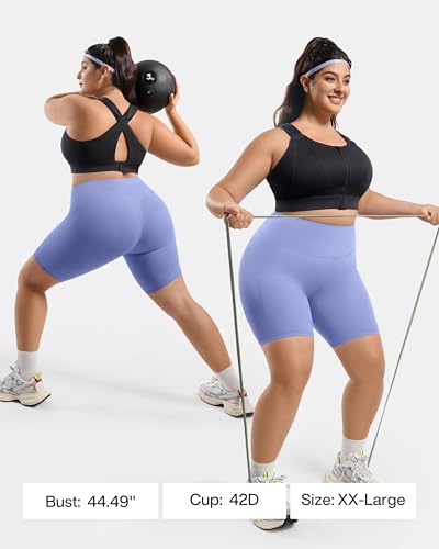 High Impact Zip Front Adjustable Sports Bra No Bounce Criss Cross Plus Size Bras for Women Workout Running2