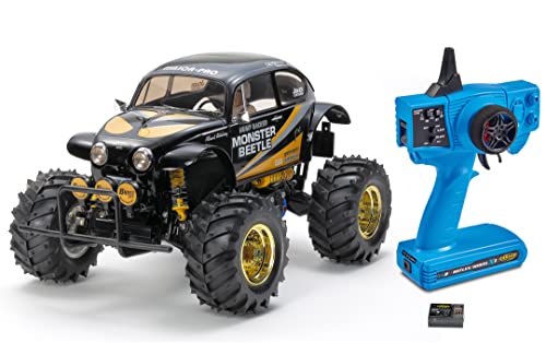 Tamiya 47419 RC Monster Beetle Black Edition RC Kit with