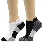 Dr. Motion Damen-Kompressionssocken, niedrig geschnitten, 2 Stück, Schwarz Grau, Einheitsgröße