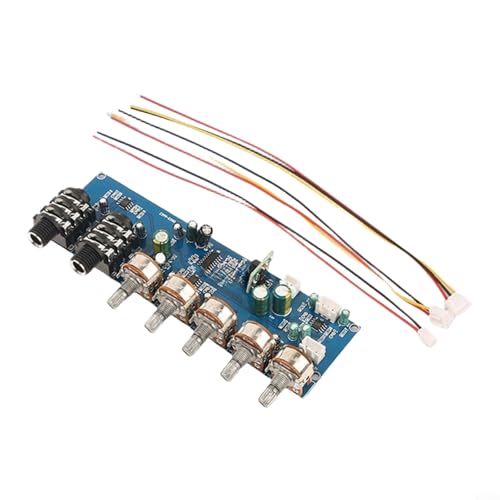 ComfyHarbor PT2399 - Placa de preamplificador para micrófono de karaoke, con efecto retardo de reverberación de eco, fuentes de alimentación individuales de 12 V, controles de volumen y reverberación