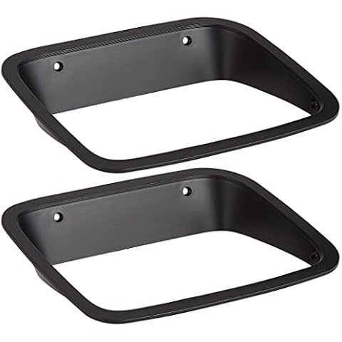 Rugged Ridge 12419.24 Bezel H/L Pair Black Square Yj Cover