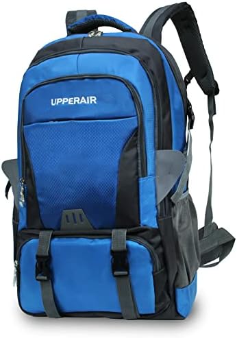 UPPERAIR Hiking Backpack 60L Camping Daypack Waterproof Lightweight Outdoor Ultralight Trekking Travel Backpacks for Men Women (Blue)