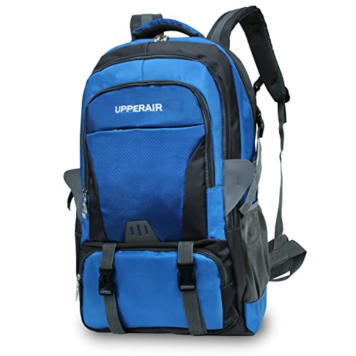 Upperair Hiking Backpack 60L Camping Daypack Waterproof Lightweight Outdoor Ultralight Trekking Travel Backpacks For Men Women (Blue) #TOP1