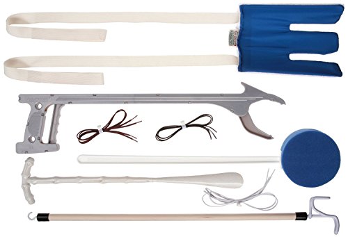 DMI Dressing Kit, Deluxe Dressing Aid, Knee And Hip Replacement Kit, With Sock Aid, No Tie Shoelaces, Dressing Stick…