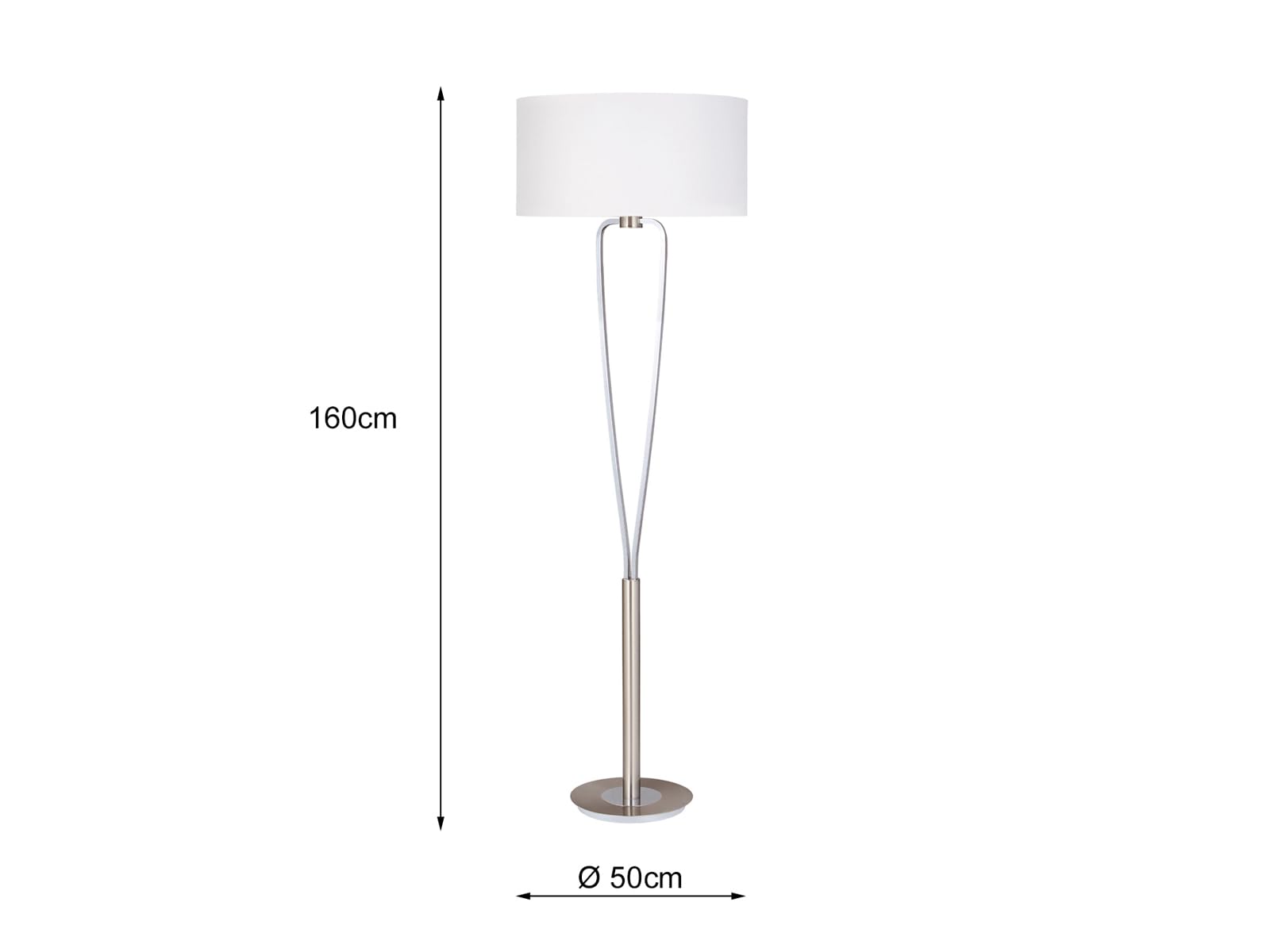 400200107 PARIS LED Stehleuchte Standleuchte Deckenfluter ca. 160 cm Trio Leuchten