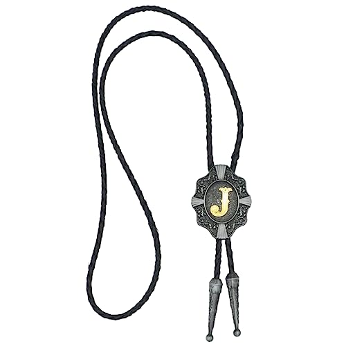Kecol Mens Initial Letter Bolo Tie Western Cowboy Aalphabet A To Z Necktie For Men Women #TOP2