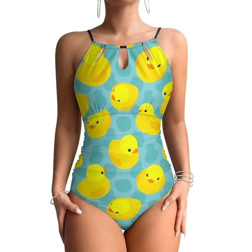 Maillots de bain une pièce femme dessin animé avec contrôle du ventre pour la plage