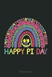  Pi day rainbow math funny smiley face happy pi day rainbow Graph Notebook: Graph Paper Notebook, Grid Paper for Math and Science Students, Quad Ruled 4x4 (110 Pages, 6x9)