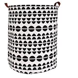 ModernHome & Co 19.7in Tall Laundry Basker Large Hamper Room Storage Decor Waterproof Foldable...