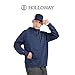 Holloway All-Pro Performance Fleece Hoodie Black Heather/Silver L