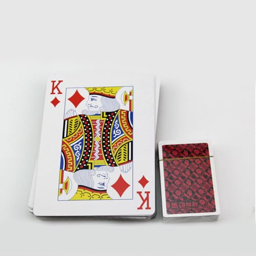 Große Spielkarten Vergrößert Pokerkarten für Zuhause Büro Bar Robustes Kartenspiel mit Praktischem Format für Familien Freizeitspaß Langlebig und Handlich – Bild 3
