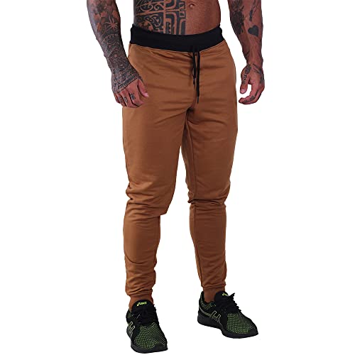 Kit 2 Calças Masculina Moletom MXD Conceito Slim Jogger Casual Cores Tradicionais Academia Lazer Tre