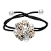 Obst- und Gemüsekorb Blume Kopf Seil Leder Pferdeschwanz Kugel Haar Seil Haar Seil Haar Seil Weibliche Haarschmuck Elegante Erwachsene Kopf Seil Clip Kopfschmuck Dekorative Obstschale (Color : A)