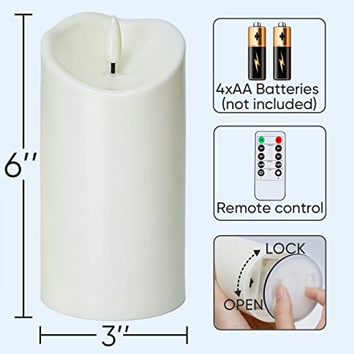 Homemory 6 Inchx3 Inch Outdoor Waterproof Flameless Candles thumb #6