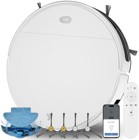 2025 Robot Vacuum Cleaner and Floor Mops 2 in 1 Robot Vacuum Clea...