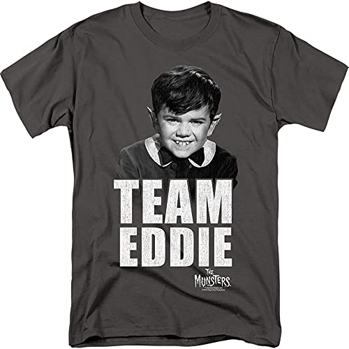 NBC Team Eddie - The Munsters Adult T-Shirt, Medium Gray