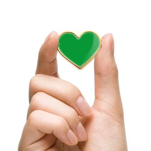 Image of 12 /25 /50 /100Pcs Multicolor Heart Love Lapel Pins Bulk - Metal Heart Health Brooch Badge For Men Women Clothes Bags Hats