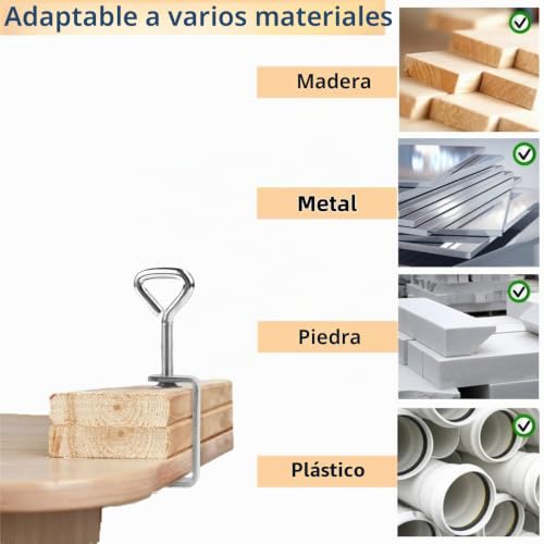 Miniatura 4 de Mecmbj 4 Piezas Abrazaderas En C, Sargentos C Metalica, Sargentos Carpintero Ajustables Para Carpintería, Montaje, Soldadura Y Proyectos Domésticos