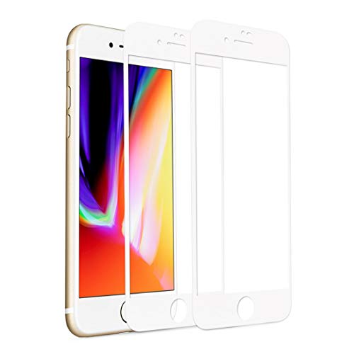 RHESHINE [2 Pack] iPhone 7 Plus 8 Plus Screen Protector, iPhone 7 Plus 8 Plus Tempered Glass 3D Touch Layer Scratch-Resistant No-Bubble Glass Screen Protector for iPhone 7 Plus iPhone 8 Plus (White)
